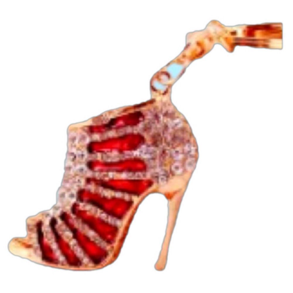 Rhinestone Stiletto Bag Charm Key Ring